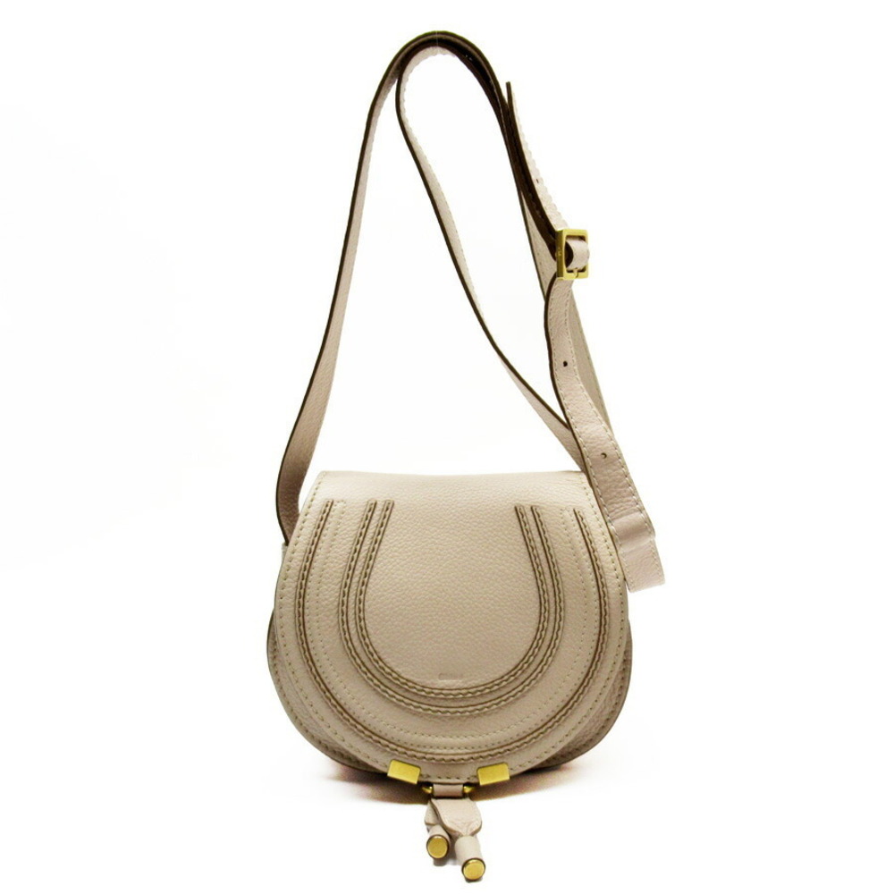 Chloe Marcie shoulder bag pink Beige Tan leather